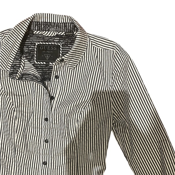 Striped ‘Guess’ button down Shirt - Picture 6 of 8